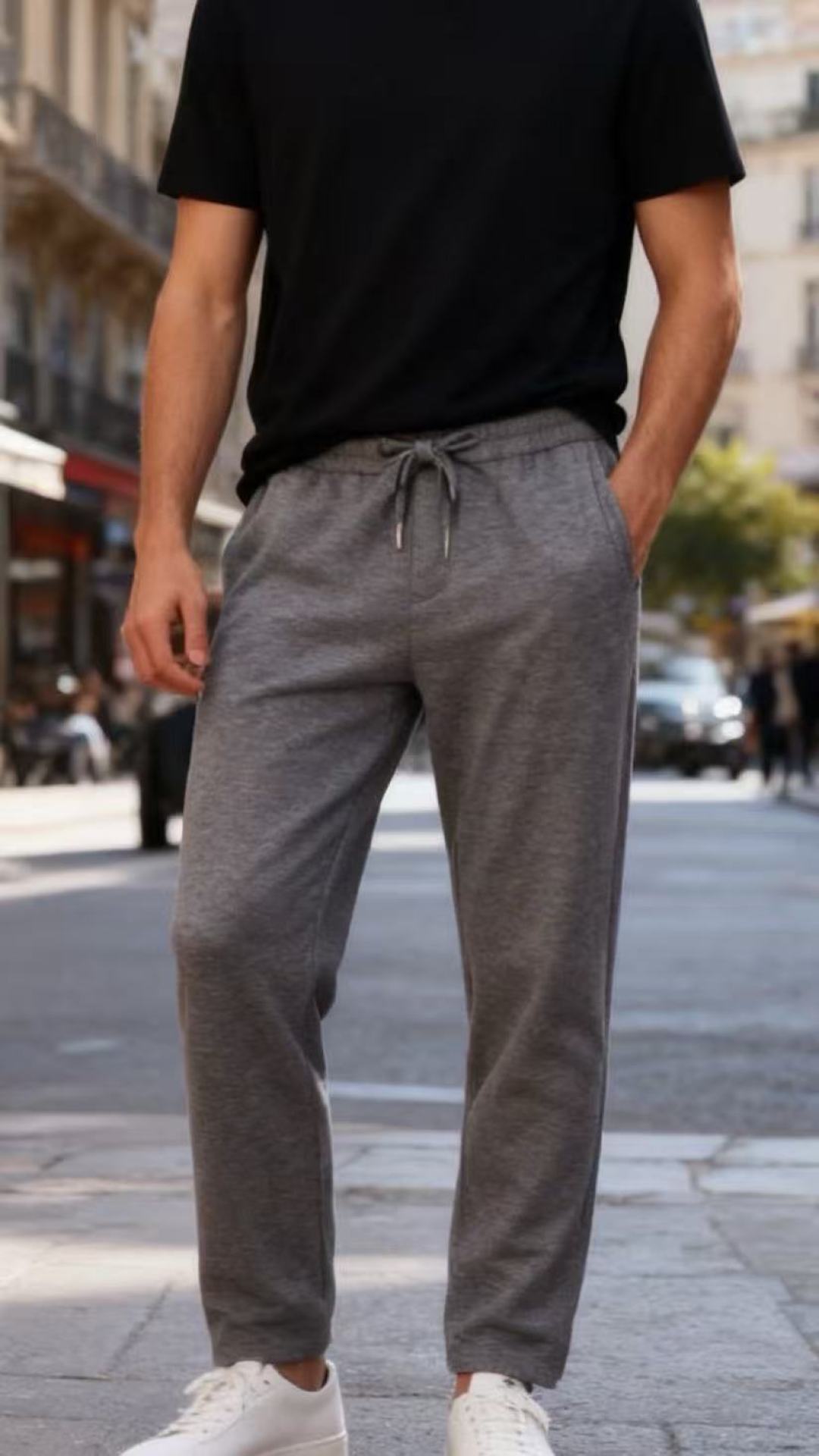 🔥普拉*/Pr*da.2025秋冬新款！时尚男士百搭抽绳休闲裤，采用了柔软舒适面料，触感细腻且富有弹性，