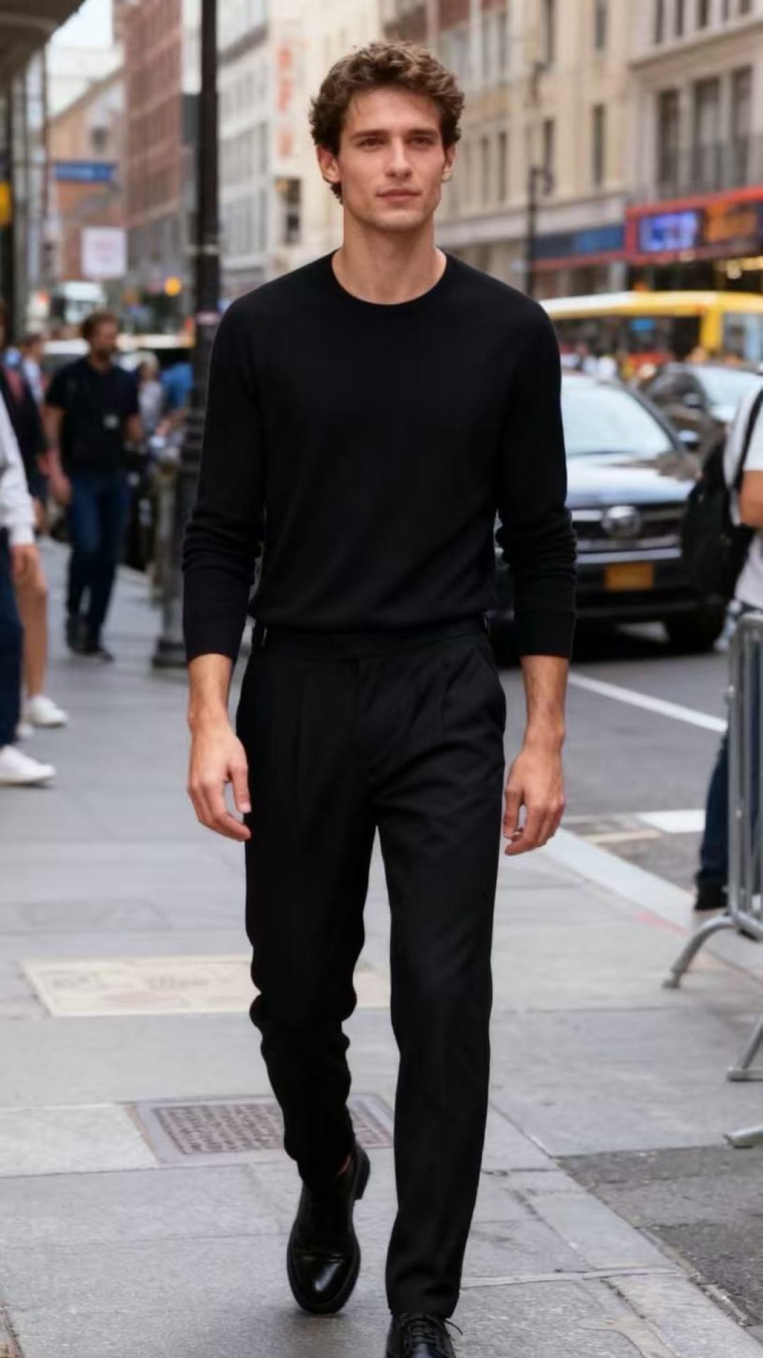 🔥lP🆕.2025秋冬新款！时尚男士百搭双褶西裤👍在面料的选择上尤为考究，呈现出细腻的质感与柔和的光泽，