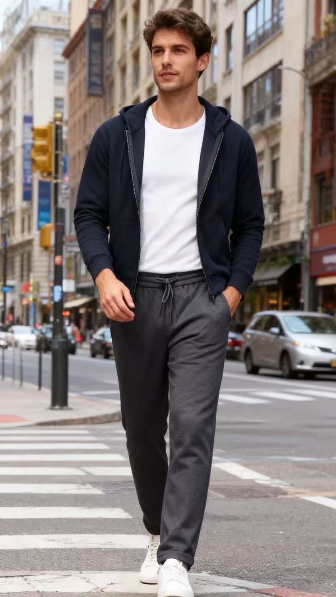 NO:621936,Cavalli.  The new autumn 25 fashionable men's casual pants have become a wardrobe must-have with their simple design and excellent comfortable texture. The pants are made of soft and skin-friendly high-quality modal fabrics, which have excellent breathability and mild warmth. They are delicate and smooth to the touch and not easy to pill. They are light and non-restraining for daily wear, and will not feel tight even if you sit for a long time. The design continues the light and luxurious simple aesthetics, using an elastic waist drawstring design.  Easily adaptable to a variety of body shapes, the zippered pockets on both sides not only ensure practicality, but also add exquisite details to the whole without looking bloated. The versatile solid colors do not require any effort to match, and can be used as a casual choice for daily casual wear, or suitable for light business scenes. Paired with a jacket of the same color, a basic top or a sweater, you can easily create a simple and elegant look that combines quality and fashion!  Sizes 48-58, shipped next day!  ,,jackets & coats,alexander wang19860909卡瓦丽. 25秋季新品时尚男士休闲裤以简约设计与卓越舒适质感成为衣橱必备.裤子甄选柔软亲肤的高品质莫代尔面料,兼具出色的透气性与温和保暖性,触感细腻顺滑且不易起球,日常穿着轻盈无束缚,久坐也无紧绷感.设计上延续轻奢简约美学,采用松紧腰抽绳设计,轻松适配多种身形,两侧拉链口袋既保障实用性,又为整体增添精致细节,不显臃肿.百搭的纯色无需费心搭配,既能作为日常休闲穿搭的随性之选,也可适配轻商务场景,搭配同色系外套、基础款上衣或针织衫,皆能轻松打造简约大气、兼具品质感与时尚感的造型！尺码48-58,隔天出货！,,jackets & coats,alexander wang,Men's clothing