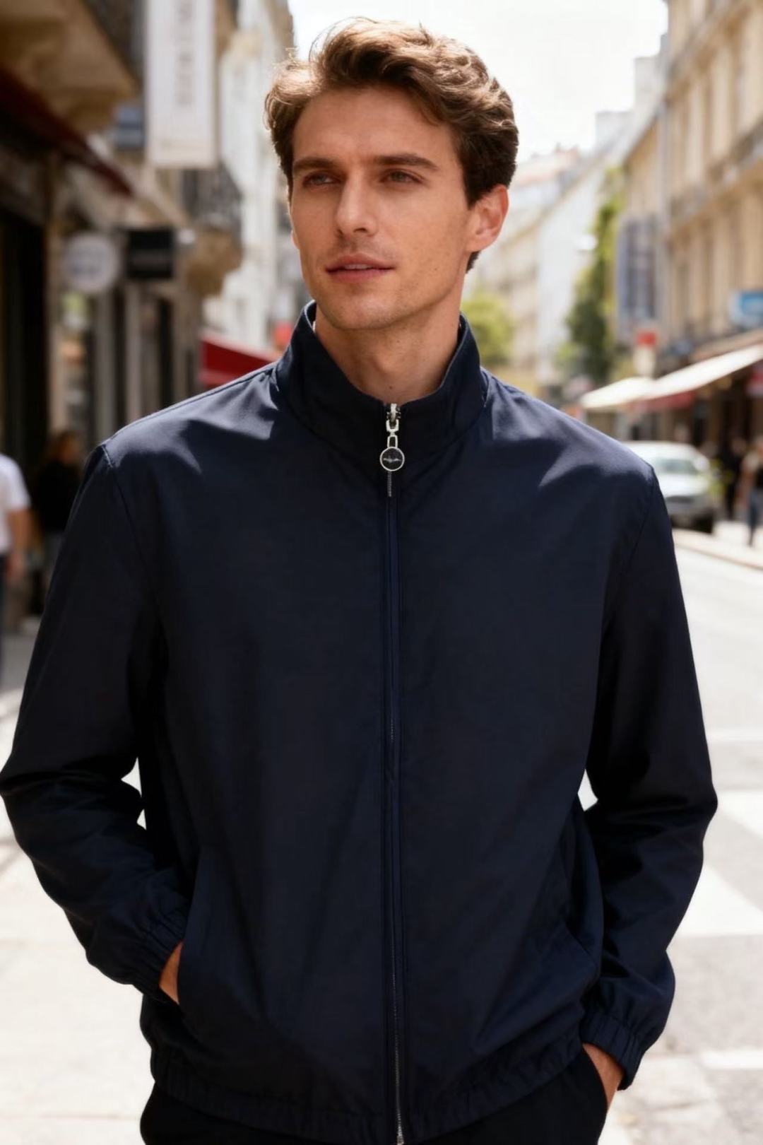 NO:621906,kiton. Autumn new top-quality original men's reversible jacket can achieve two dressing experiences with one garment, greatly improving the utilization rate of clothing. It is especially suitable for people who pursue efficient dressing and diverse styles. It can save energy in spring and autumn and flexibly respond to different temperatures and occasions. The fashionable stand-up collar design uses comfortable and warm fabrics!  Classic brand LOGO elements, comfortable upper body, exquisite craftsmanship, excellent warmth retention, and excellent upper body effect, fully embodying the temperament and taste of men, fashionable elegance, and aristocratic heritage!  Simple and delicate design, perfect cutting, meticulous materials, soft and comfortable feel, gorgeous colors, highlighting the atmosphere!  Sizes 48-56, shipped next day!  ,,jackets & coats,alexander wang19860909kiton. 秋季新品顶级原单男士双面可穿夹克一件服饰可实现两种穿搭体验,大大提升了服饰的利用率,尤其适合追求高效穿搭和多样风格的人群,在春秋季节能灵活应对不同的温度与场合.时尚立领设计采用舒适保暖面料！经典品牌LOGO元素,上身舒适工艺精致,保暖极佳,上身效果极佳 ,充分体现男人的气质与品位,时尚优雅,贵族底蕴！简洁细腻的设计,裁剪完美 用料一丝不苟 手感柔软舒适 华丽色彩 彰显大气！尺码48-56,隔天出货！,,jackets & coats,alexander wang,Men's clothing