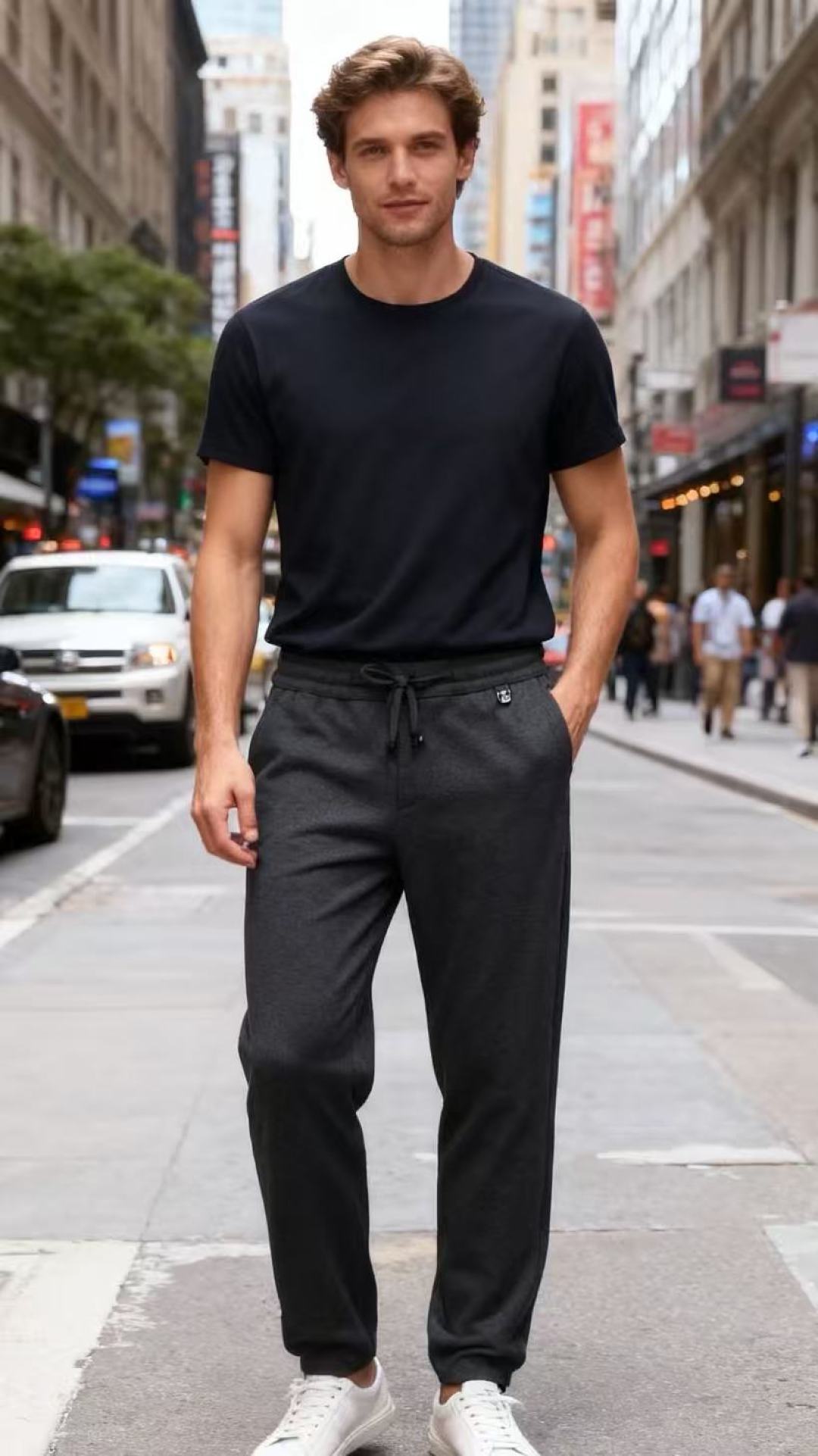 NO:626389,BC. 25 new autumn and winter products!  Classic dark gray men's casual sweatpants, made of soft fabric, designed with an elastic waist drawstring (including metal decorative buckles) and a simple slim fit. The style is more comfortable and casual, suitable for daily home, light sports or casual outings, etc. It has both wearing comfort and basic practicality!  Sizes 48-58, shipped next day!  ,,alexander wang19860909BC. 25秋冬新品！经典深灰色男士休闲卫裤,采用柔软面料打造,设计上搭配松紧腰抽绳（含金属装饰扣）与简约修身显瘦版型,风格偏向舒适休闲,适配日常居家、轻运动或休闲出街等场景,兼具穿着舒适度与基础穿搭实用性！尺码48-58,隔天出货！,,alexander wang,Men's clothing