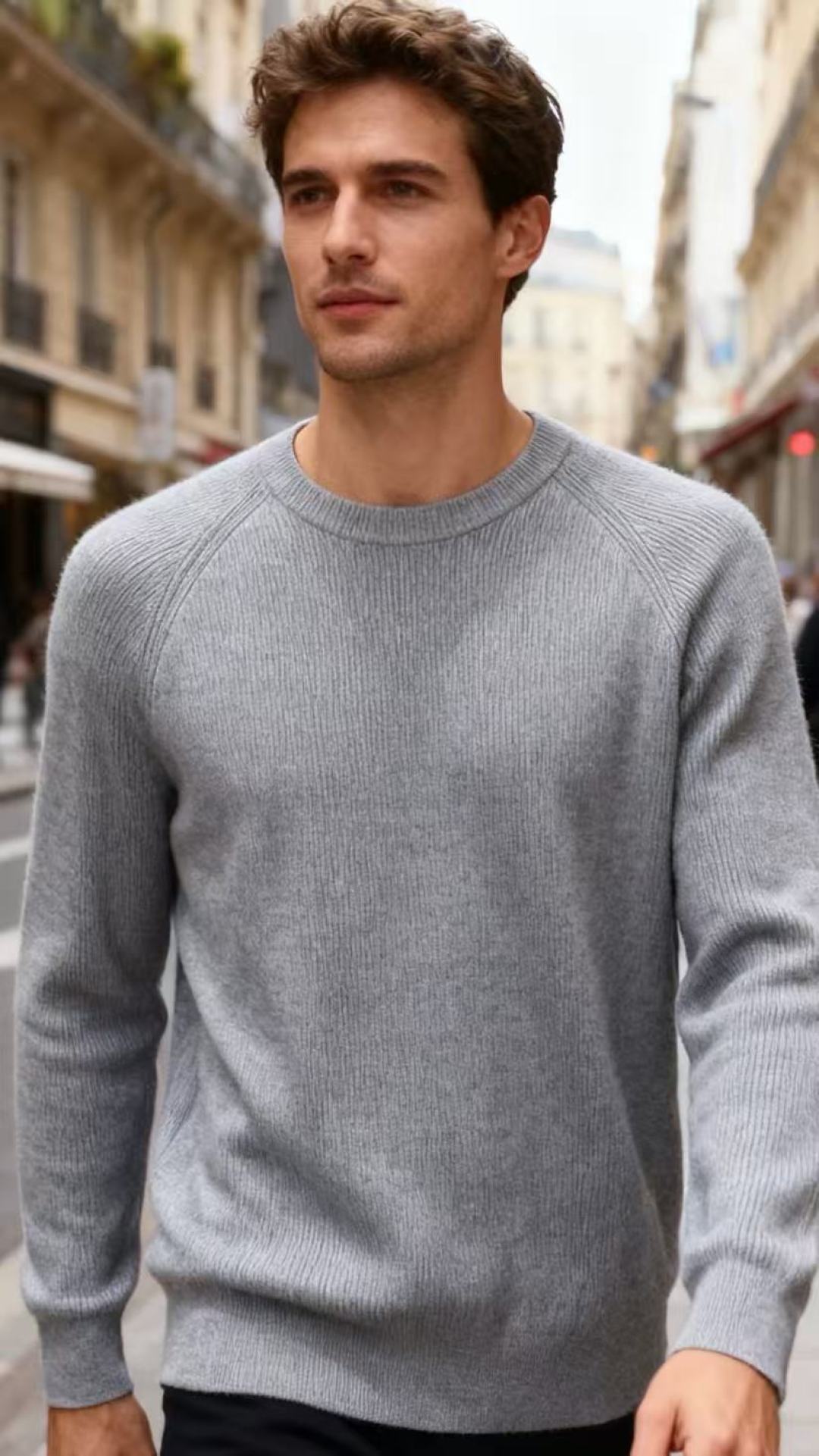 NO:648505,BC. 25 new fall products!  Fashionable men's knitted crew neck sweater, made of vertical grooved knitted texture, with a solid and textured texture. The shoulders are designed with raglan sleeves, which makes the overall shape more suitable for the body shape and allows for more freedom of movement. The classic crew neck style is simple and elegant, and the luxurious classic brand elements are matched with the sweater. The overall cut is neat and the length is moderate. It has both casual and light business wear attributes. Sizes 48-56, shipped the next day!  ,,sweaters,alexander wang19860909BC. 25秋季新品！时尚男士针织圆领毛衣,采用竖坑条的针织纹理打造,质感扎实且富有肌理感,肩部为插肩袖设计,让整体版型更贴合身形且活动更自在；经典的圆领款式简约大气,奢华经典品牌元素搭配毛衣整体剪裁利落,长度适中,兼具休闲日常与轻商务的穿搭属性.尺码48-56,隔天出货！,,sweaters,alexander wang,Men's clothing