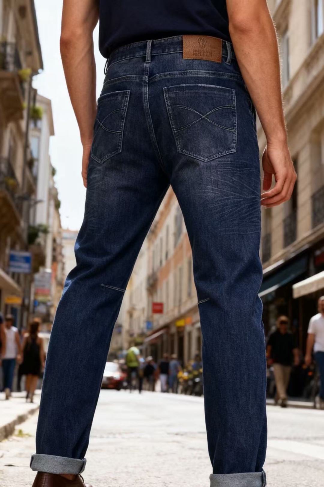 🔥Bc.25秋季新品时尚男士牛仔裤👖采用客供水洗弹力牛仔裤！奢华经典品牌原版Logo设计！时尚潮流因此已