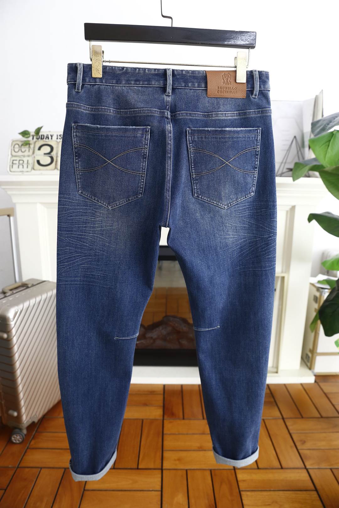 🔥Bc.25秋季新品时尚男士牛仔裤👖采用客供水洗弹力牛仔裤！奢华经典品牌原版Logo设计！时尚潮流因此已