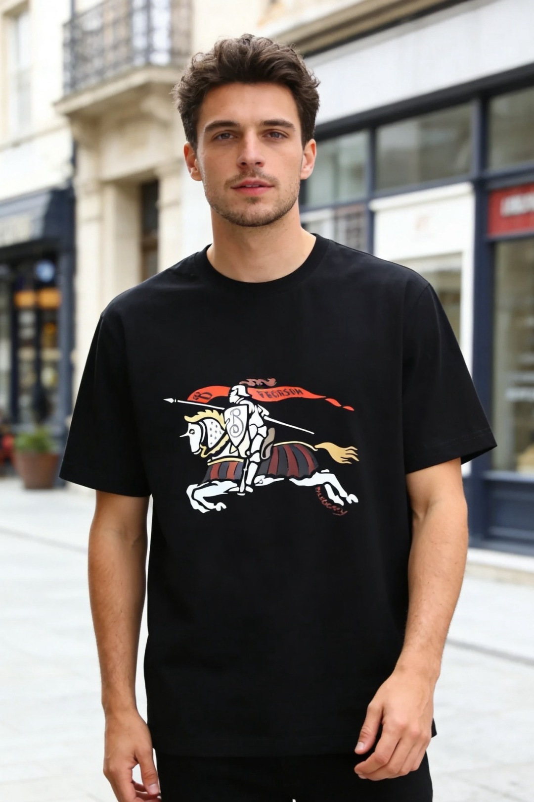 🔥巴宝丽.（🌾）2026早春新品🆕时尚男士圆领短袖T恤，甄选高支舒适棉面料，触感细腻软糯，上身透气不闷汗