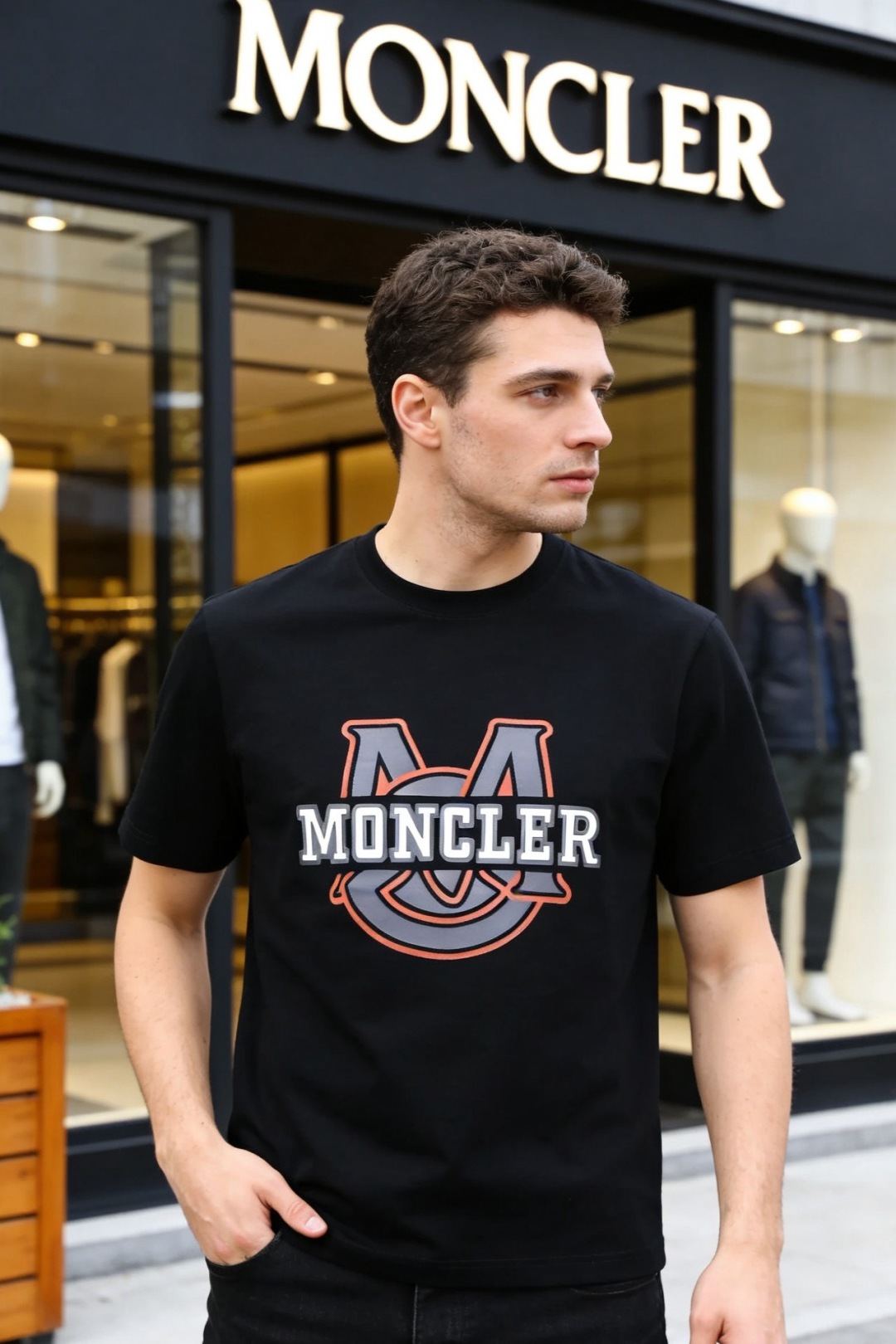 🔥蒙口.（🌾）2026早春新品🆕时尚男士圆领短袖T恤，甄选高支舒适棉面料，触感细腻软糯，上身透气不闷汗，