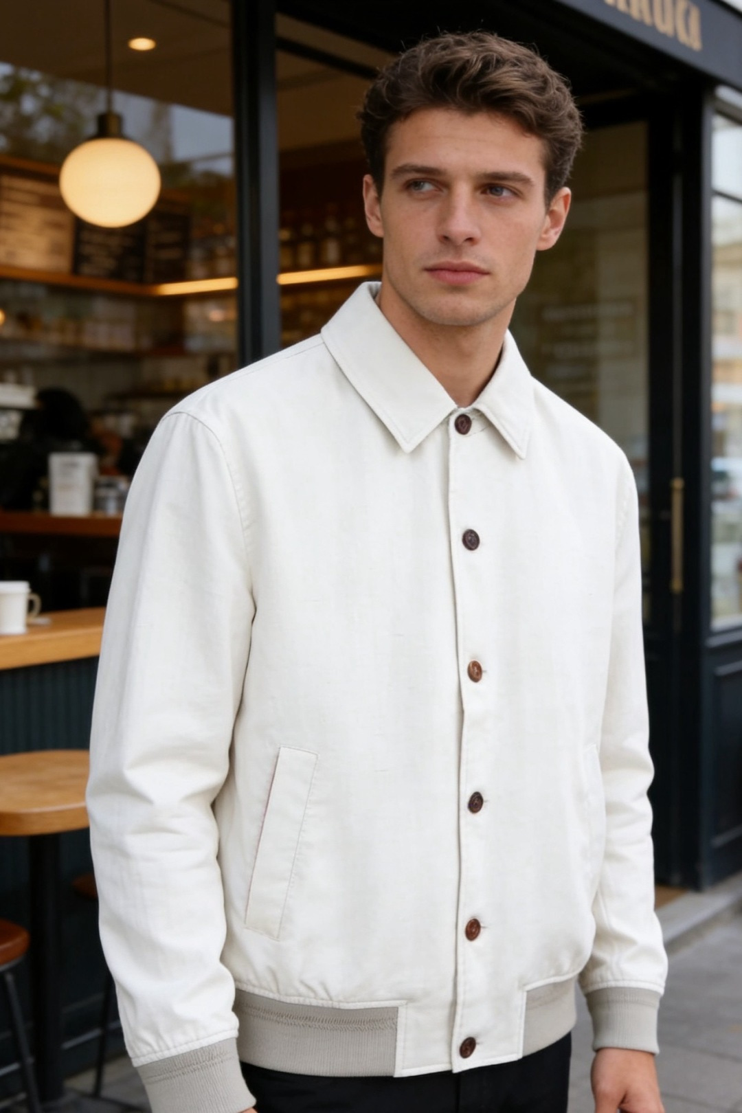 🔥lP🆕.（🌾）2026早春新品！时尚男士原单翻领夹克，采用兼具挺括感与透气性的面料打造，简约利落的单排