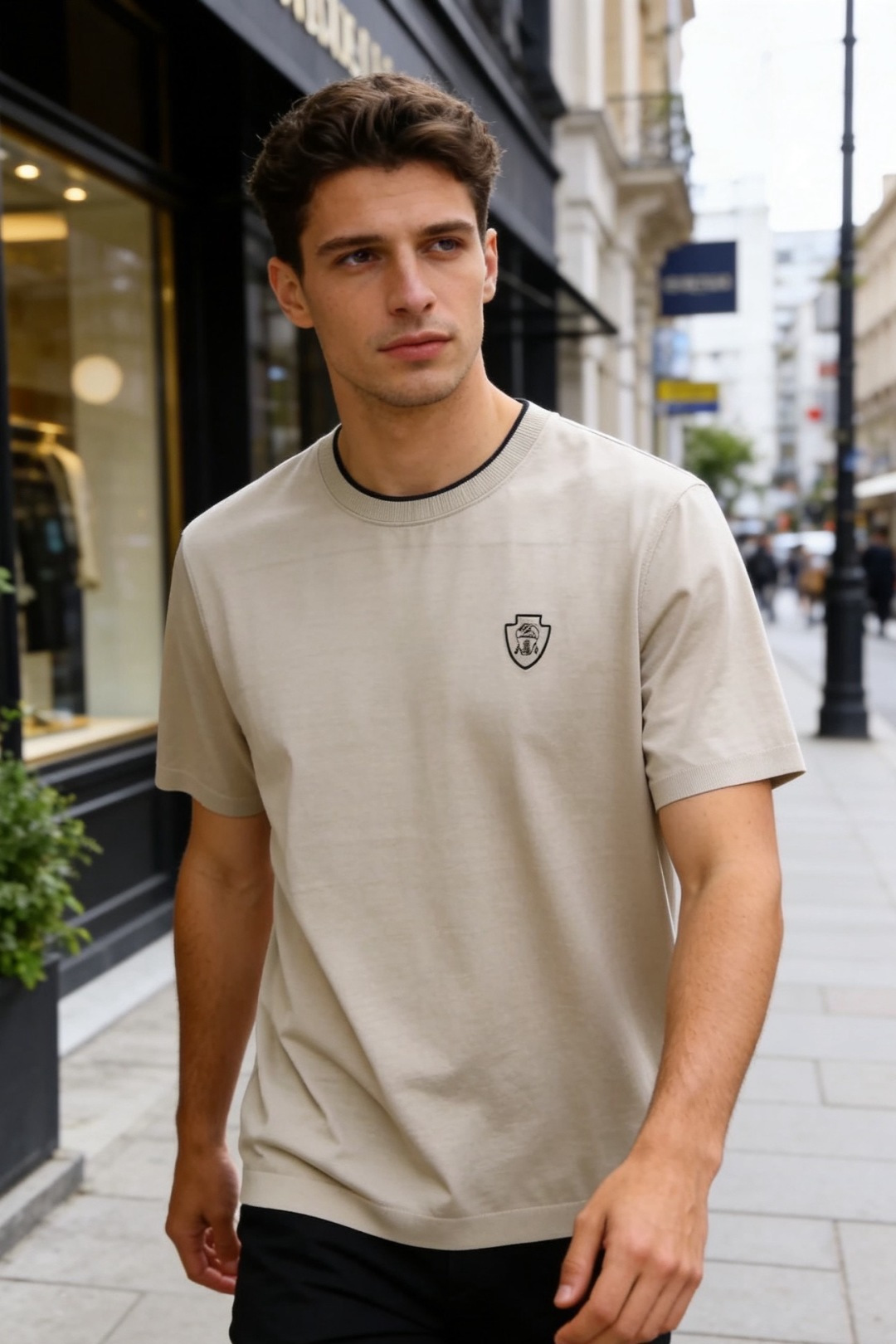 NO:734860,Bc. 2026 spring new products!  Fashionable men's all-match round neck short-sleeved T-shirt, made of smooth and skin-friendly fabrics. The round neck design is both elastic and durable. The brand LOGO design on the chest is loose and comfortable, and the style is simple and elegant. It is suitable for daily casual wear and can also be used as an inner wear item in light business scenes. It is a basic clothing with both texture and practicality!  Sizes 48-56, shipped next day!  ,,T-shirt,tees,t-shirt,19860909Bc. 2026春季新品！时尚男士百搭圆领短袖T恤,采用质感顺滑的亲肤面料制作,圆领设计兼具弹性与耐用性,胸前品牌LOGO设计版型宽松舒适,风格简约大气,既适合日常休闲穿搭,也可作为轻商务场景的内搭单品,是兼具质感与实用性的基础款服饰！尺码48-56,隔天出货！,,T-shirt,tees，t-shirt,,Men's clothing