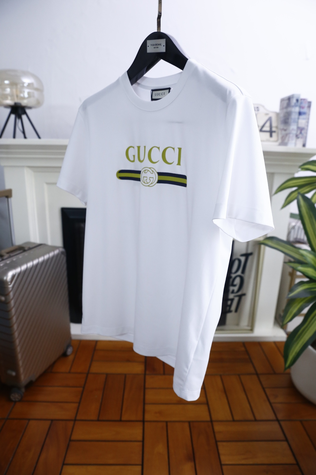 🔥古驰/Gu*ci.2026春夏新品男士短袖上市🍃经典圆领设计！重磅级尤物单品，新形态雅痞风格👍🏻高街混