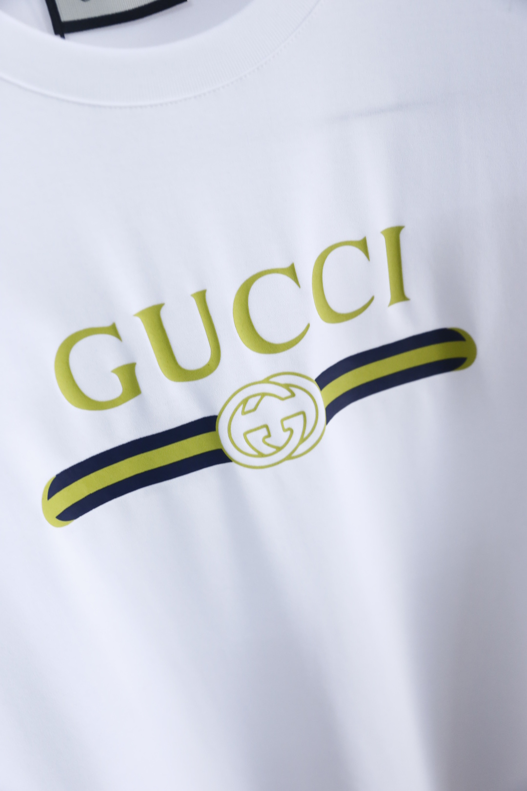 🔥古驰/Gu*ci.2026春夏新品男士短袖上市🍃经典圆领设计！重磅级尤物单品，新形态雅痞风格👍🏻高街混