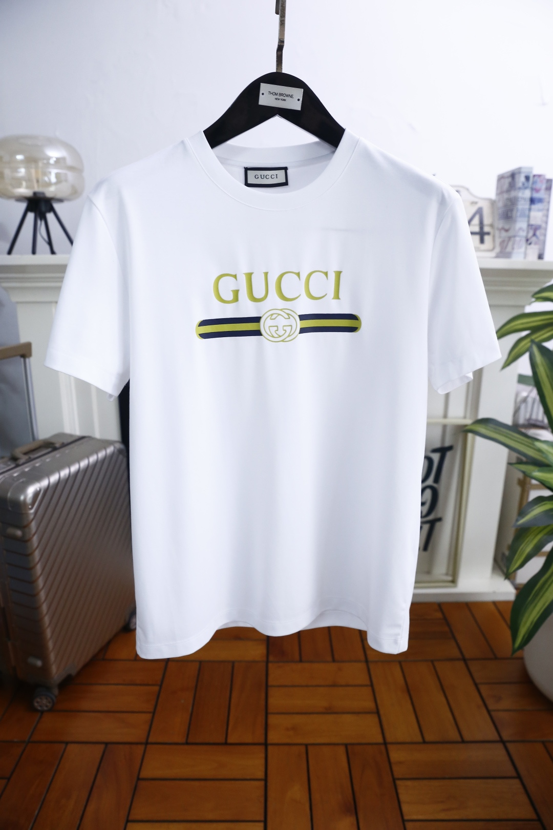 🔥古驰/Gu*ci.2026春夏新品男士短袖上市🍃经典圆领设计！重磅级尤物单品，新形态雅痞风格👍🏻高街混