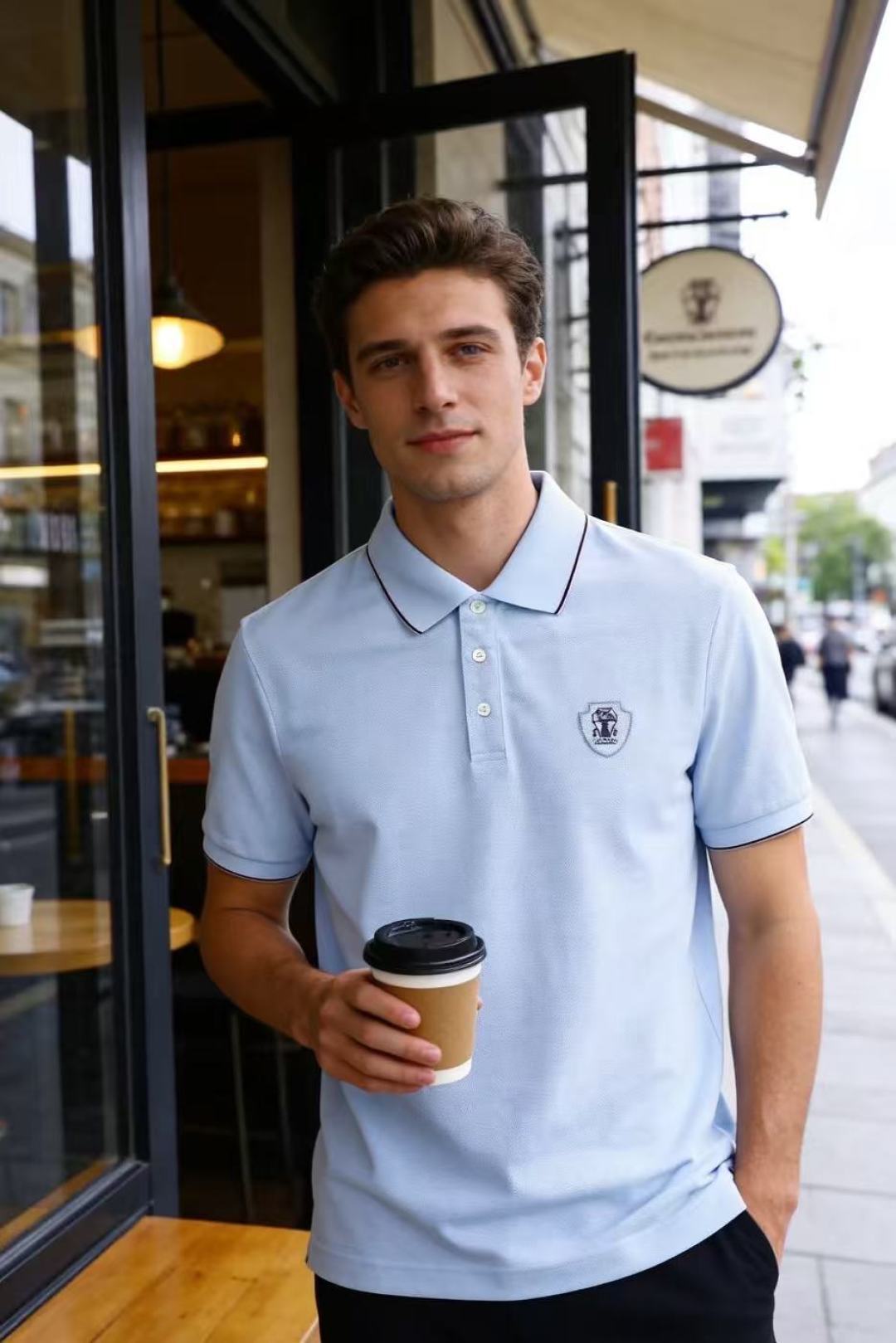 🔥BC.春夏新品男士短袖上市🍃经典翻领POLO衫！重磅级尤物单品，新形态雅痞风格👍🏻高街混搭腔调有味，吸