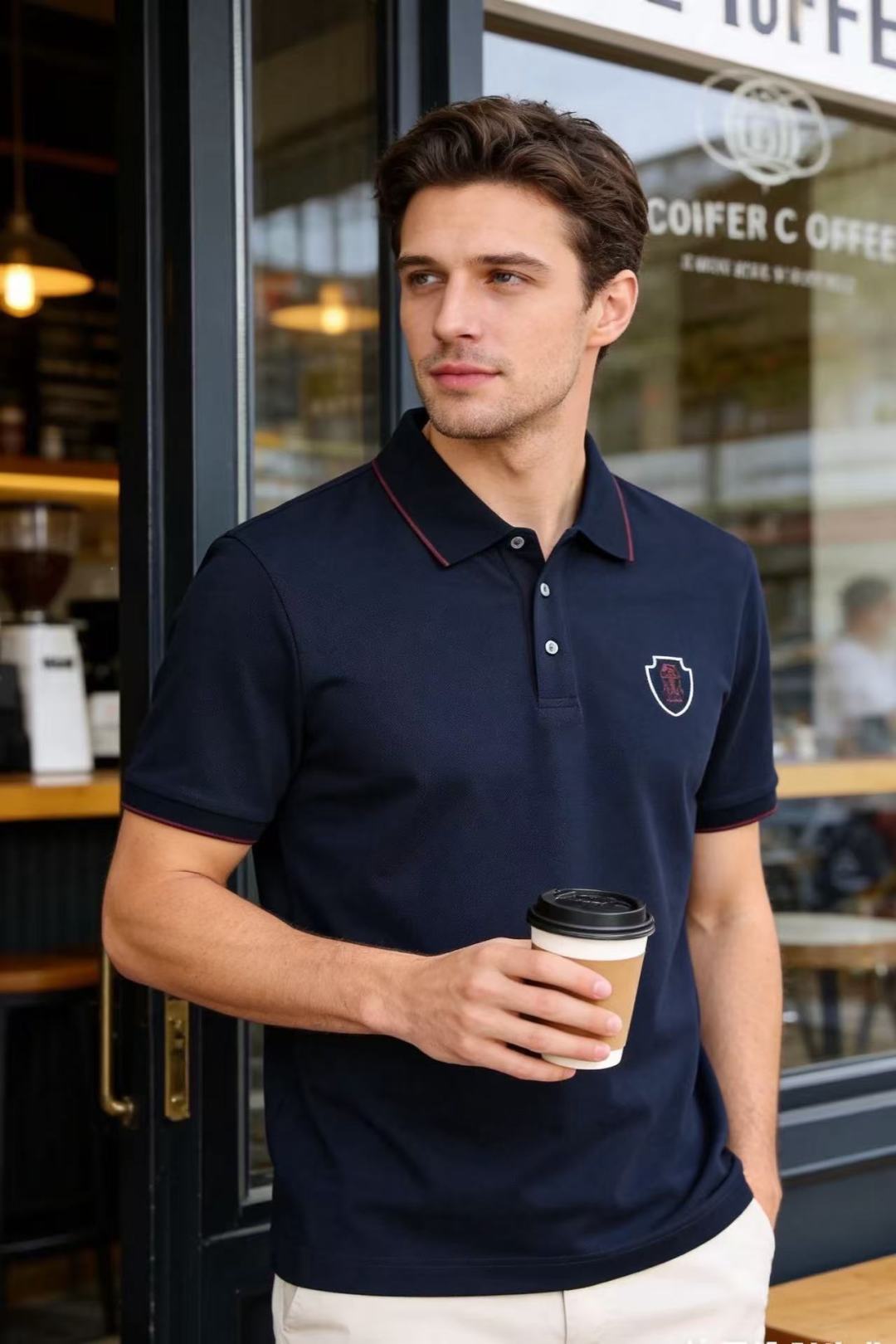 🔥BC.春夏新品男士短袖上市🍃经典翻领POLO衫！重磅级尤物单品，新形态雅痞风格👍🏻高街混搭腔调有味，吸