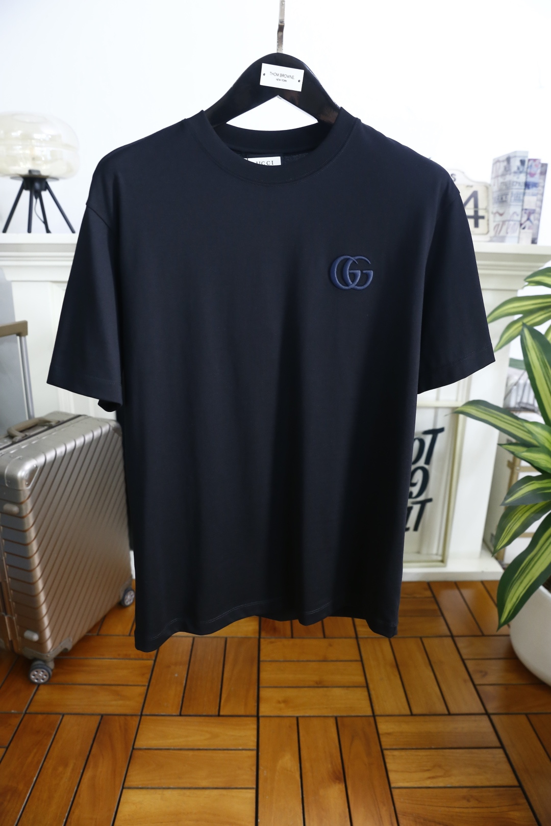 🔥古驰/Gu*ci.2026春夏新品男士短袖上市🍃经典圆领设计！重磅级尤物单品，新形态雅痞风格👍🏻高街混