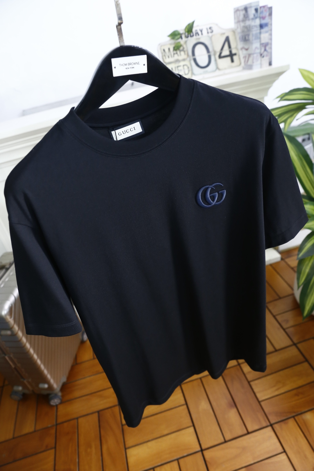 🔥古驰/Gu*ci.2026春夏新品男士短袖上市🍃经典圆领设计！重磅级尤物单品，新形态雅痞风格👍🏻高街混