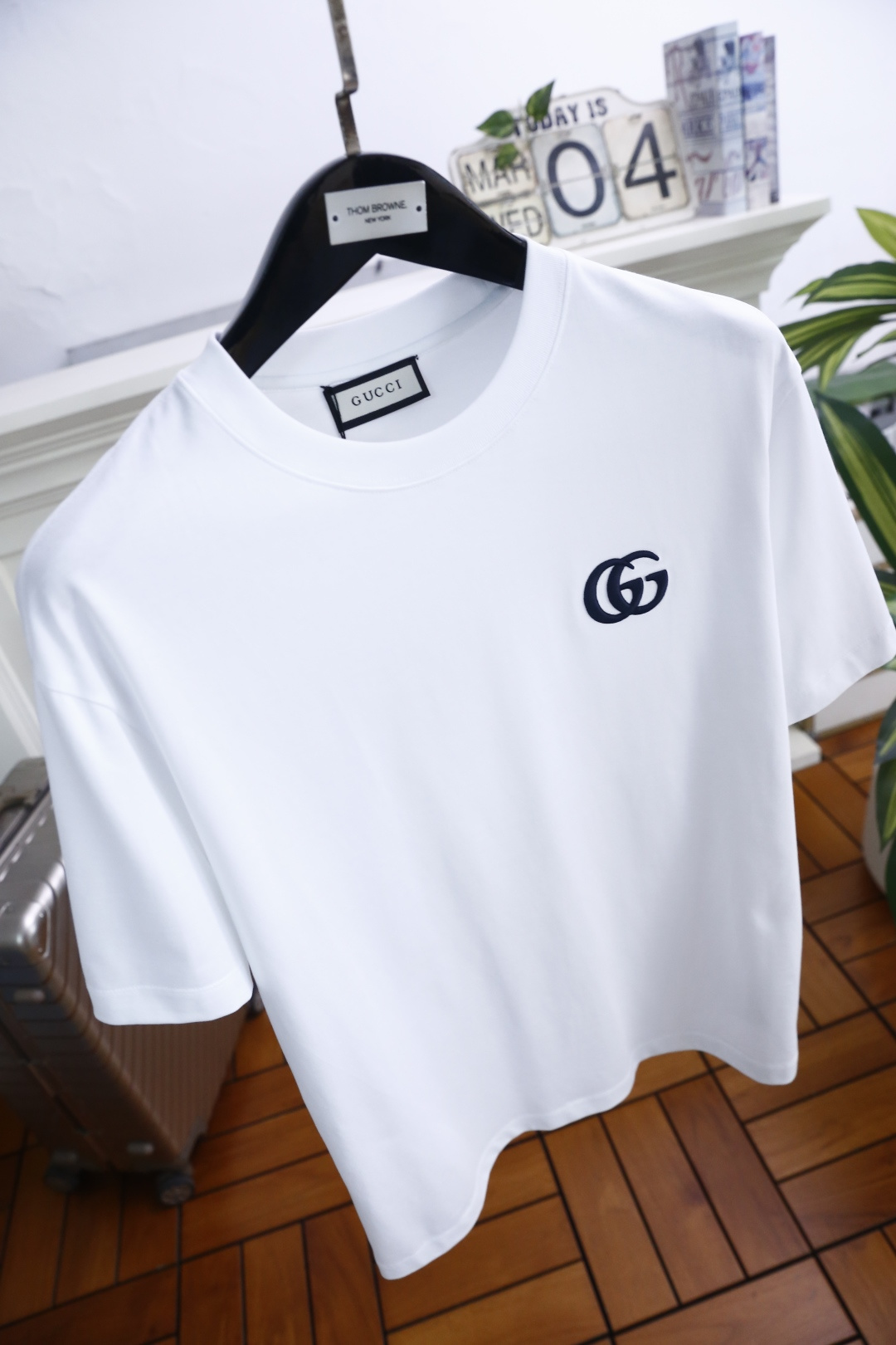 🔥古驰/Gu*ci.2026春夏新品男士短袖上市🍃经典圆领设计！重磅级尤物单品，新形态雅痞风格👍🏻高街混