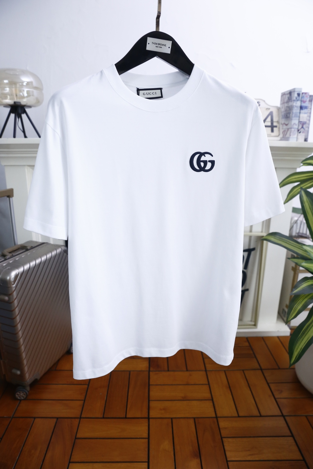 🔥古驰/Gu*ci.2026春夏新品男士短袖上市🍃经典圆领设计！重磅级尤物单品，新形态雅痞风格👍🏻高街混