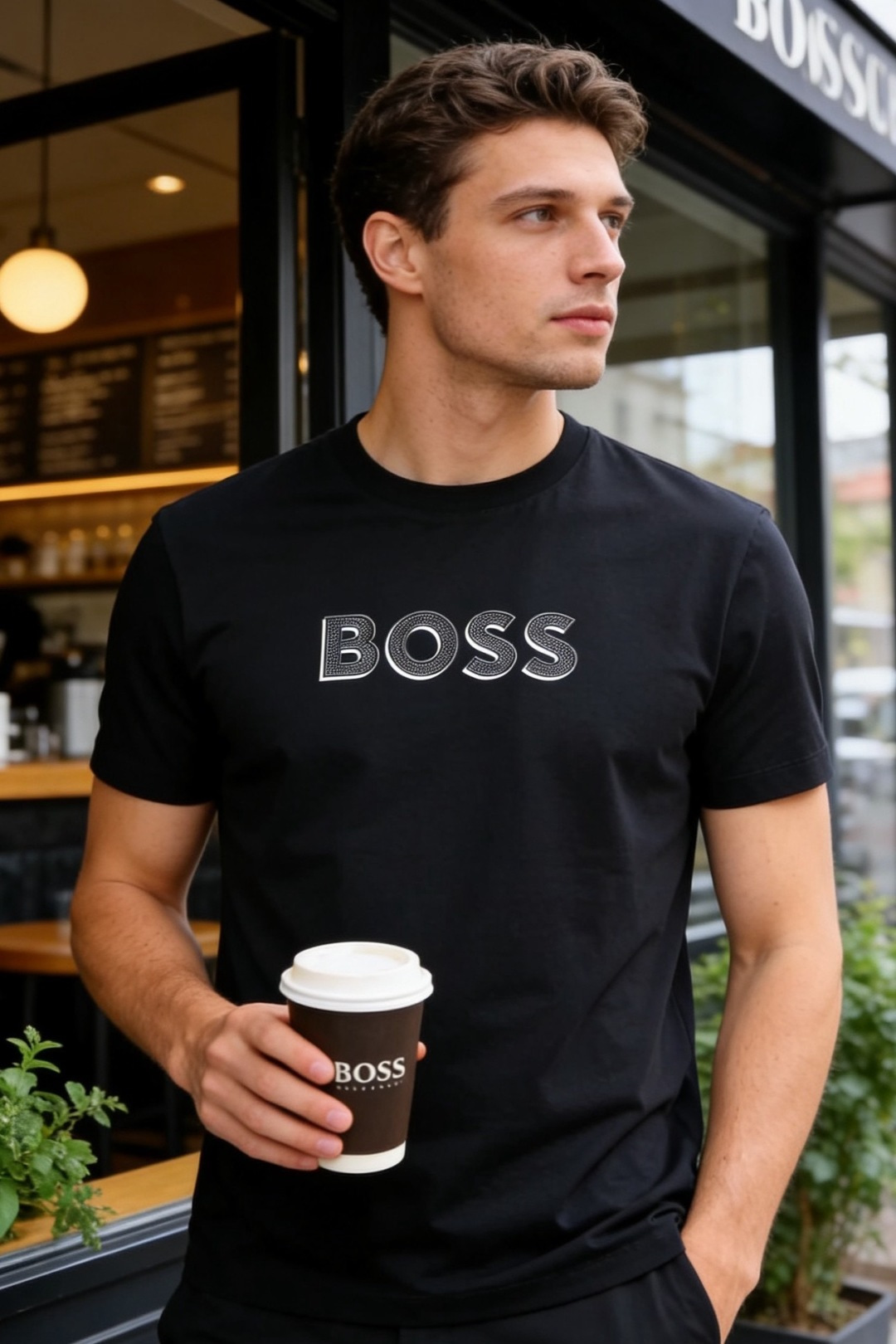 🔥BOSS.2026夏季新款！时尚百搭男士短袖上市🍃经典圆领设计！重磅级尤物单品，新形态雅痞风格👍🏻高街