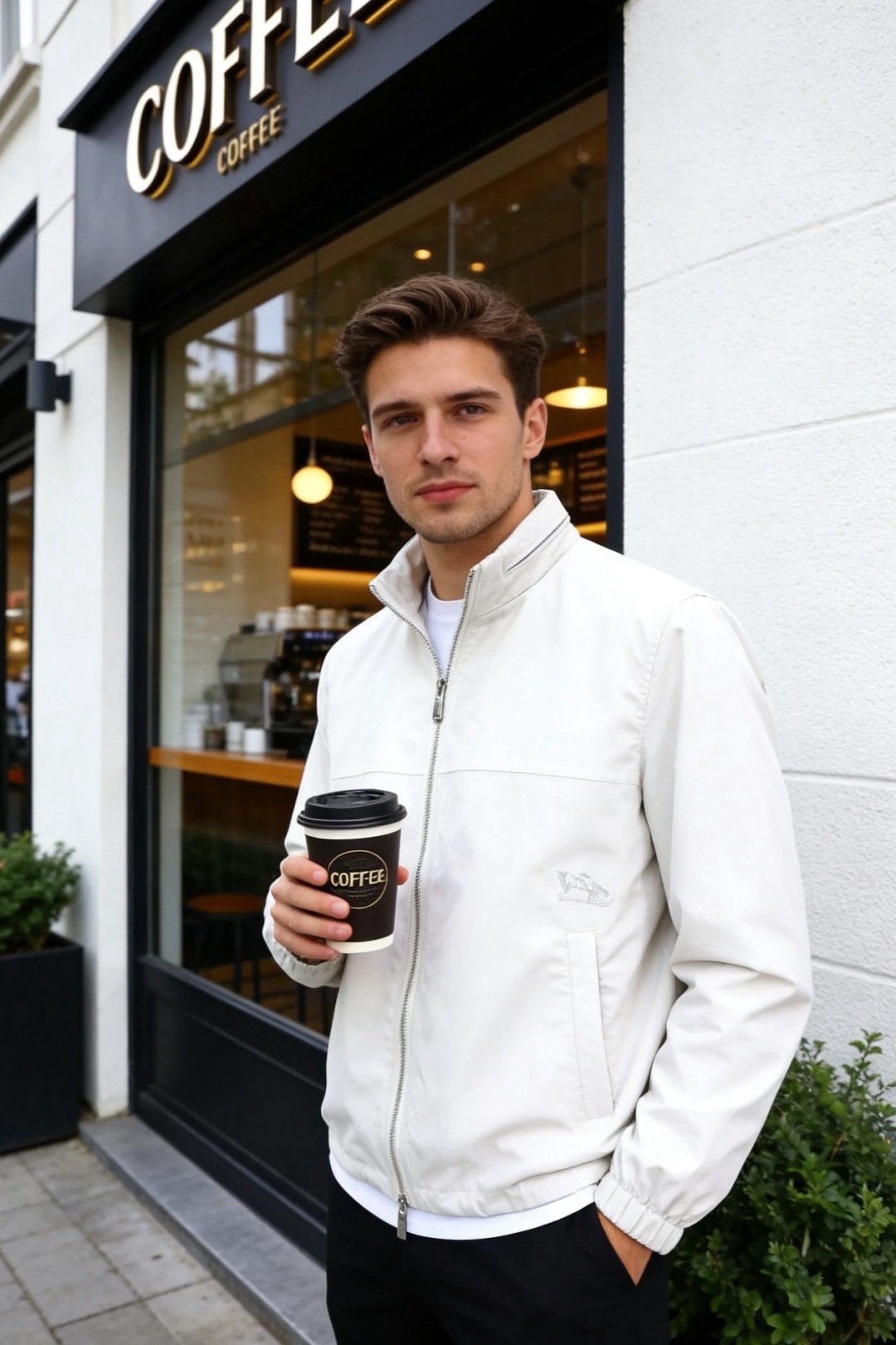 🔥巴宝莉.2026春季新品！时尚男士立领夹克隶属轻商务休闲系列，利落立领搭配双向拉链开合，领口可随心立起