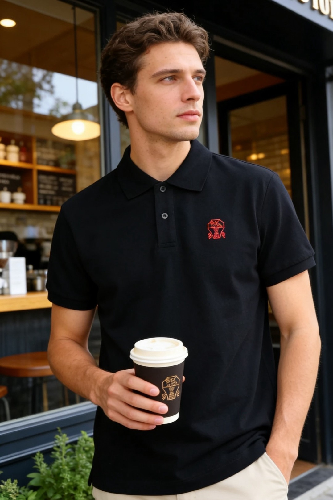 🔥BC.2026春夏新品男士短袖Polo衫采用经典平翻领设计，门襟以纽扣开合，线条简洁利落，塑造出干练利