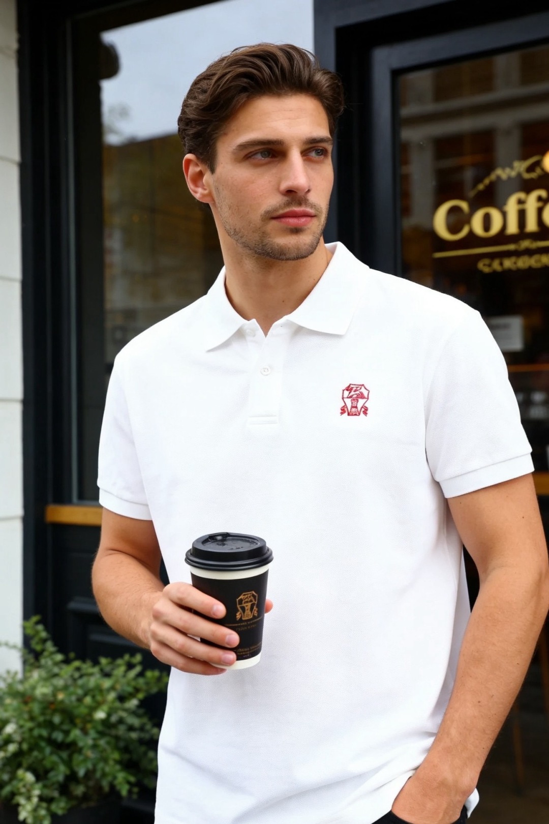 🔥BC.2026春夏新品男士短袖Polo衫采用经典平翻领设计，门襟以纽扣开合，线条简洁利落，塑造出干练利