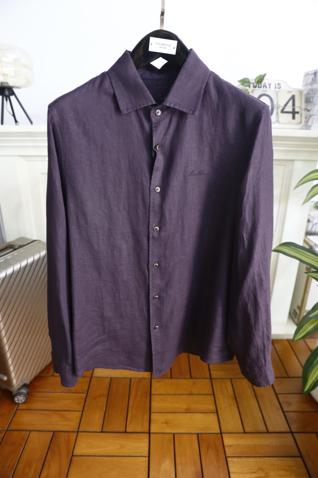 🔥loro Piana.2026春夏新品！时尚男士休闲套装👍整体套装采用百分百亚麻面料，衬衫为经典翻领款