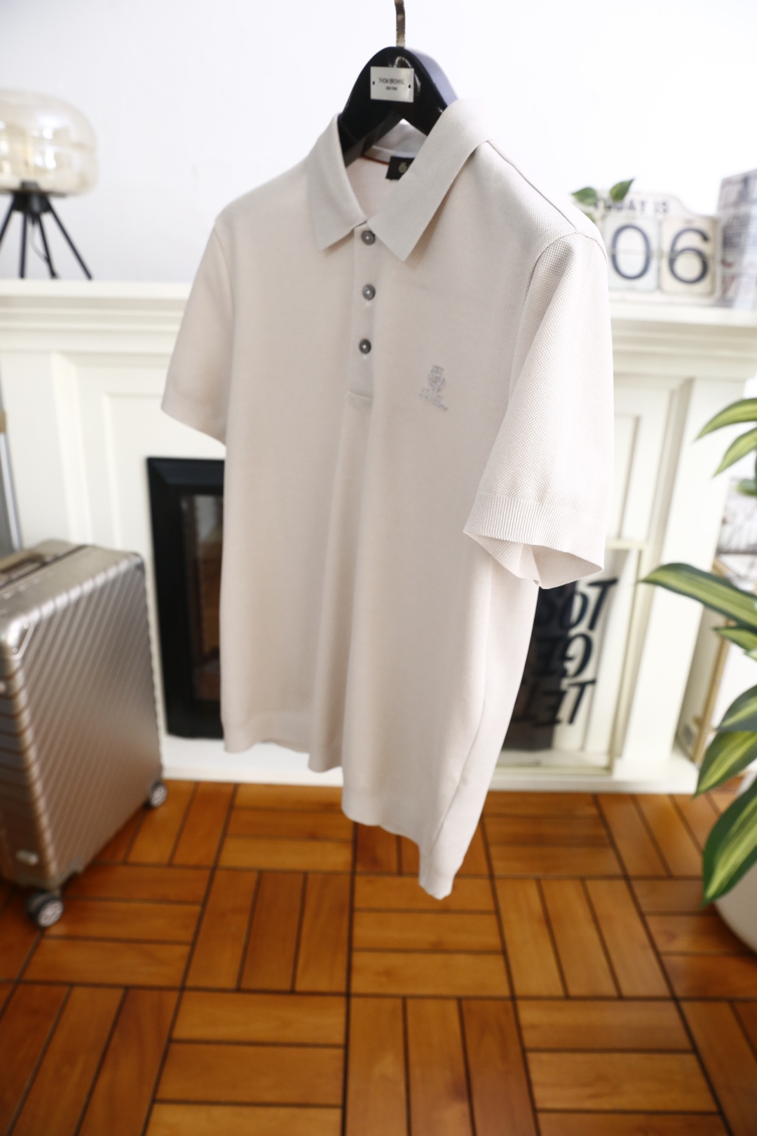 🔥loro Piana.26夏季新品！时尚男士潮流百搭翻领Polo衫👍采用丝光珠地起脚工艺👍左胸低调点缀