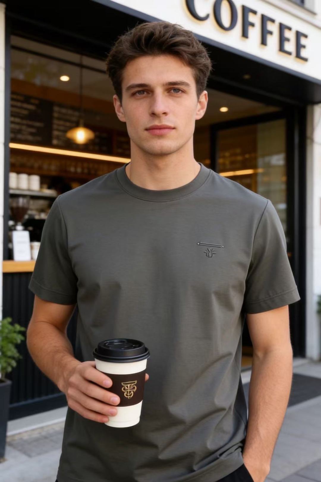 NO:773443,Dior. 2026 spring and summer new fashion men's simple and clean basic short-sleeved T-shirt, with a classic round neck design and a smooth neckline. The left chest is embellished with a low-key brand logo, which is refined and unobtrusive. The fit is neat, the lines are smooth and natural, the overall cut is clean and neat, the style is simple and versatile, suitable for a variety of daily wear scenarios, it is a very practical basic item!  Sizes 48-56, shipped next day!  ,,dior,T-shirt,tees,t-shirt,19860909迪奥. 2026春夏新品时尚男士简约干净的基础款短袖T恤,采用经典圆领设计,领口做工平整.左胸位置点缀有低调的品牌标识,精致而不张扬.版型合身利落,线条流畅自然,整体剪裁干净利落,风格简约百搭,适配多种日常穿搭场景,是实用性很强的基础单品！尺码48-56,隔天出货！,,dior,T-shirt,tees，t-shirt,,Men's clothing