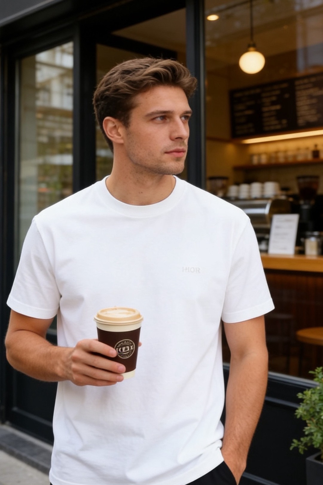 🔥迪奥.26夏季新品！时尚男士百搭短袖圆领T恤，采用经典基础款版型，线条简洁利落。胸前带有低调的品牌标识