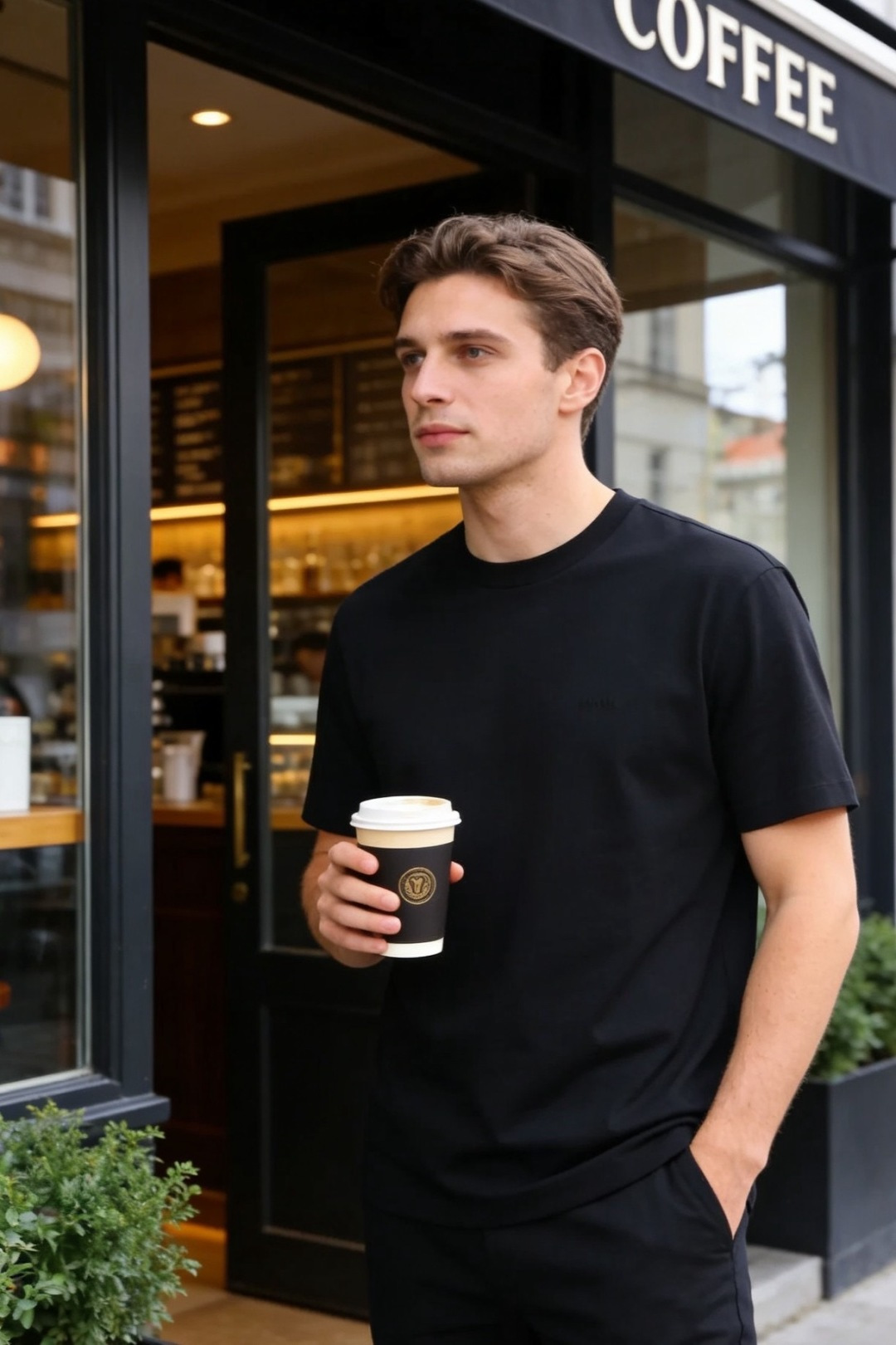 🔥迪奥.26夏季新品！时尚男士百搭短袖圆领T恤，采用经典基础款版型，线条简洁利落。胸前带有低调的品牌标识