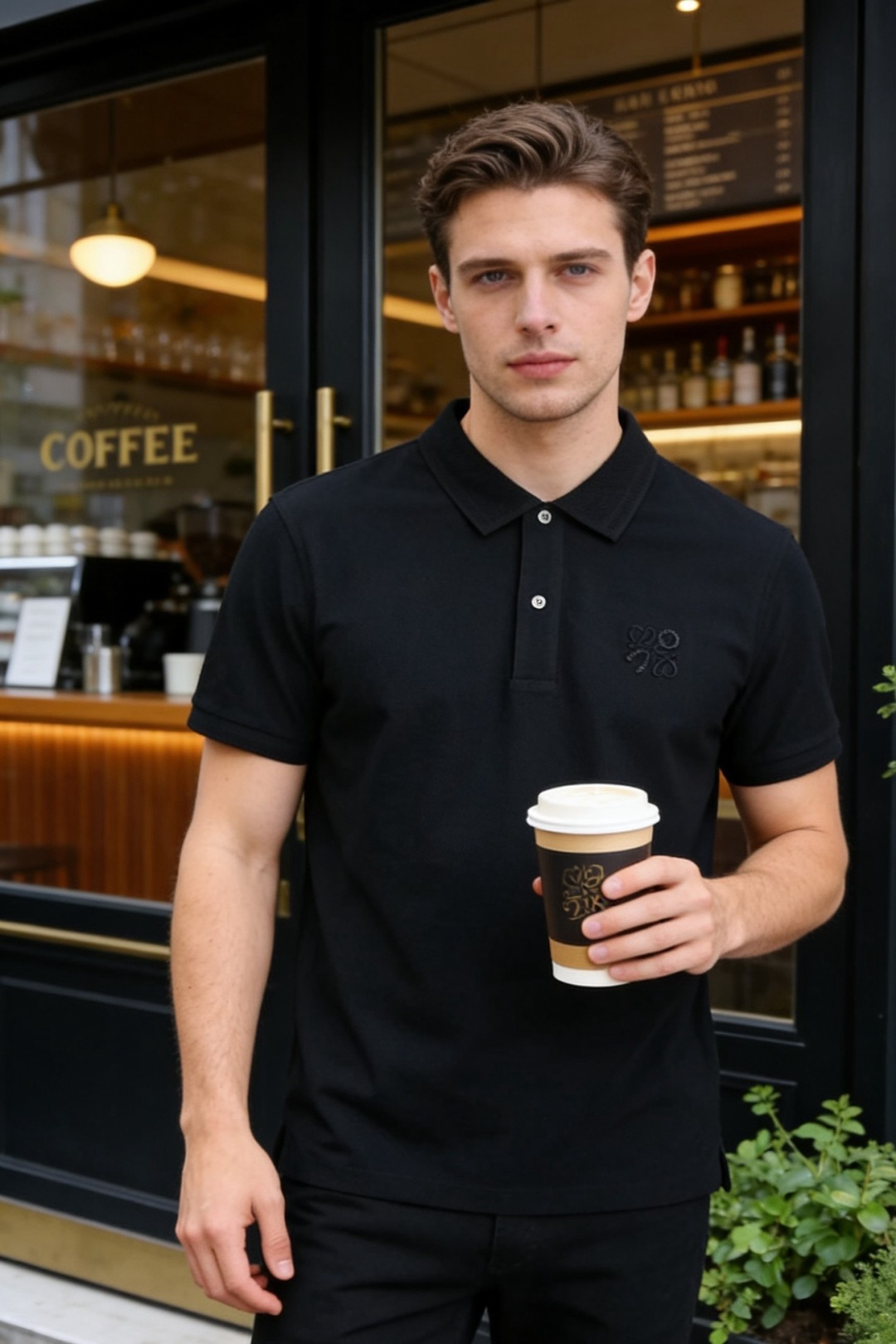 🔥罗意威.26夏季新品，时尚男士经典百搭翻领POLO衫👍利落剪裁勾勒挺括廓形，经典翻领搭配门襟扣设计，兼