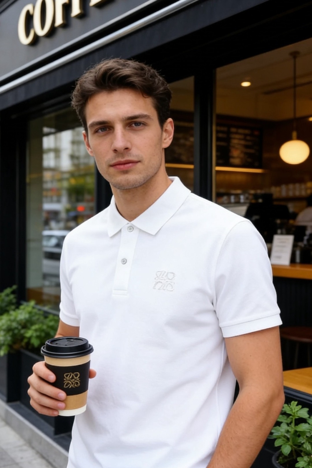 🔥罗意威.26夏季新品，时尚男士经典百搭翻领POLO衫👍利落剪裁勾勒挺括廓形，经典翻领搭配门襟扣设计，兼