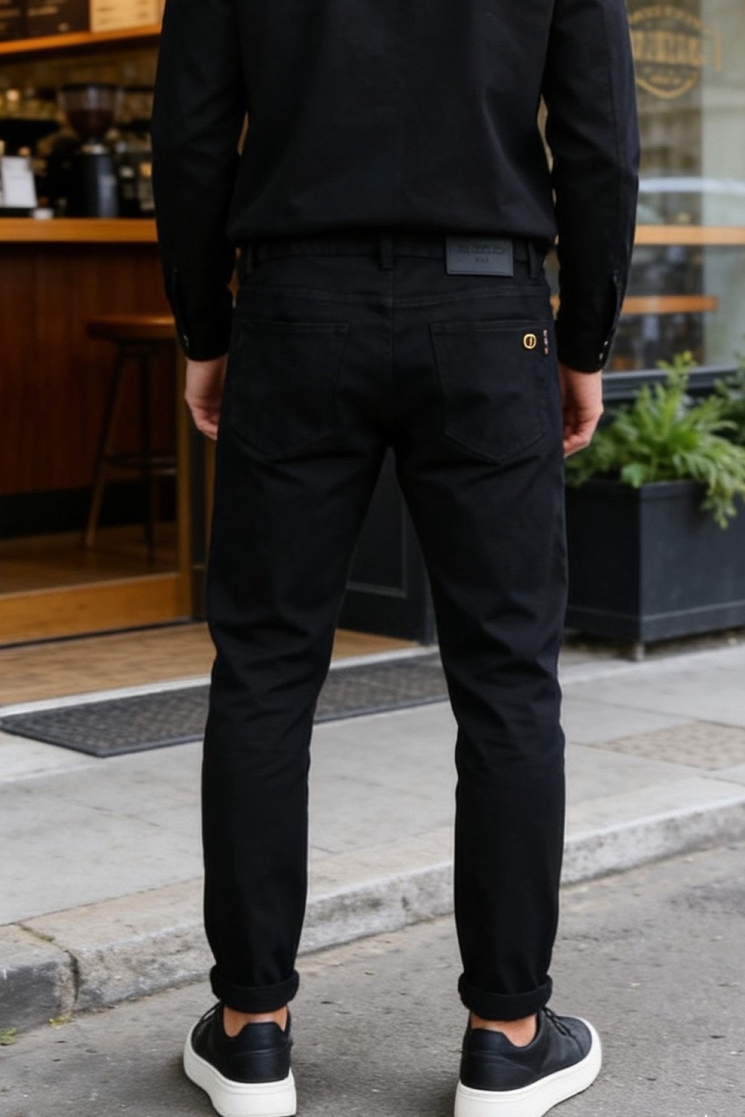 🔥古驰.2026春夏新品🆕时尚男士深色百搭休闲长裤简约利落的直筒剪裁，上身利落有型，日常穿着自在无束缚。