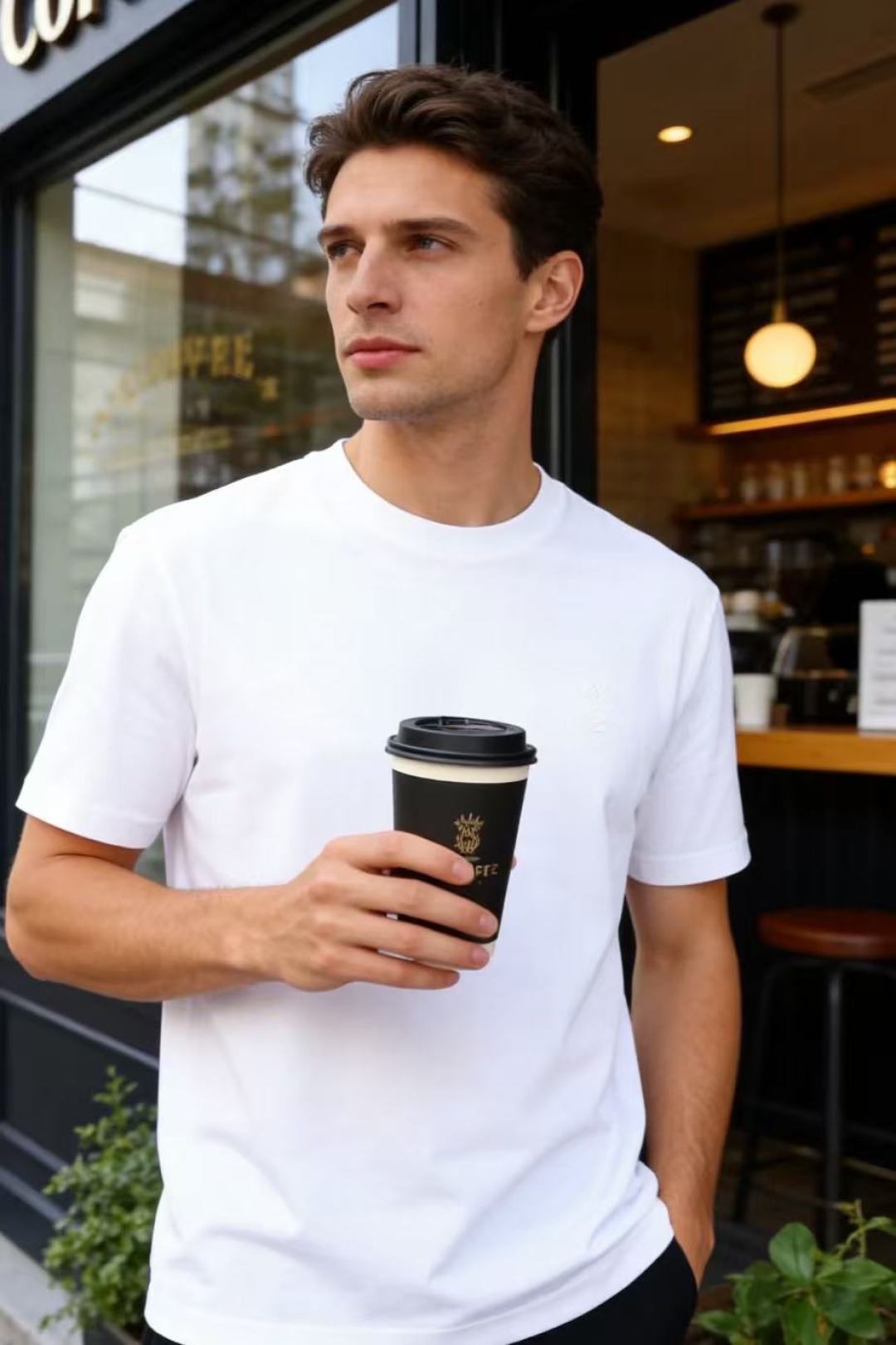 NO:830905,Prada. 26 new summer products, fashionable men's versatile short-sleeved simple round-neck short-sleeved T-shirt, loose and neat fit, casual and comfortable on the upper body and not picky on the body shape. The side chest is embellished with the brand's triangle logo, low-key details conceal recognition, neat tailoring and modified lines, taking into account comfort and decentness. It can be easily controlled for daily leisure and light commuting, and can be worn easily with a relaxed and high-end texture. Sizes 48-58, shipped the next day!  ,,prada,T-shirt,tees,t-shirt,19860909普拉达. 26夏季新品,时尚男士百搭短袖简约圆领短袖T恤,宽松利落版型,上身随性舒适不挑身形.侧胸位置以品牌三角标识点缀,低调细节暗藏辨识度,利落剪裁修饰线条,兼顾舒适与得体.日常休闲、轻通勤都能轻松驾驭,轻松穿出松弛高级质感.尺码48-58,隔天出货！,,prada,T-shirt,tees，t-shirt,,Men's clothing