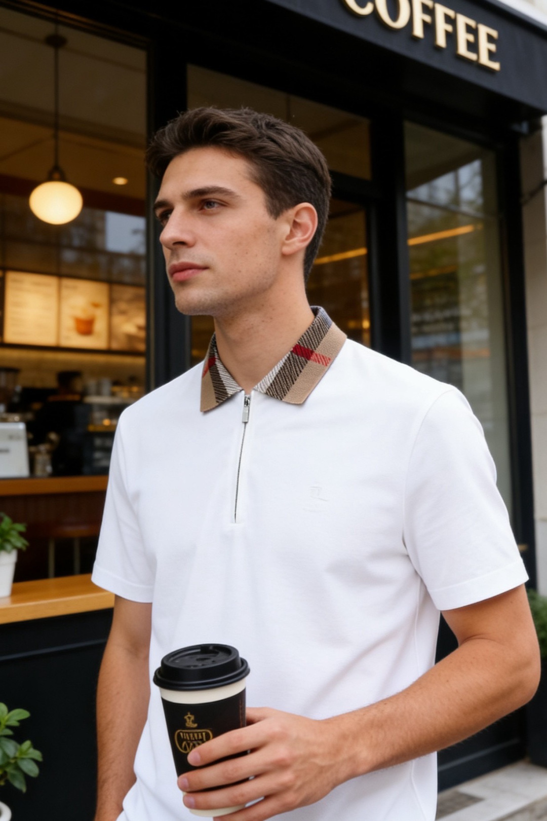 NO:830943,BURBE*RY/Burberry. 26 new summer products!  Fashionable men's all-match Polo shirt, with a classic half-zip placket design and the brand's signature plaid lapels, making it highly recognizable. The left chest is embossed with the equestrian knight logo of the same color, low-key highlighting the brand identity, and the details are full of high-end texture. The neat and fitted tailoring is suitable for a variety of wearing scenarios, whether it is business commuting or daily leisure. It combines classic design with modern aesthetics to create a versatile item in the wardrobe that is both practical and stylish, perfectly interpreting the brand's British light luxury fashion concept!  Sizes 48-56, shipped next day!  ,,burberry,burberry,19860909BURBE*RY/巴宝丽. 26夏季新品！时尚男士百搭Polo衫,采用经典半拉链门襟设计,搭配品牌标志性格纹翻领,辨识度拉满.左胸饰有同色系马术骑士徽标压花,低调彰显品牌身份,细节处尽显高级质感.利落合身的剪裁适配多元穿搭场景,无论是商务通勤还是日常休闲都能轻松驾驭,以经典设计融合现代审美,打造衣橱中兼具实用性与格调感的百搭单品,完美诠释品牌英伦轻奢的时尚理念！尺码48-56,隔天出货！,,burberry,burberry,,Men's clothing