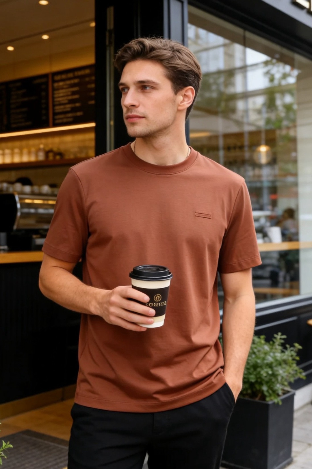 NO:830911,Ermenegildo Zegna. 26 new summer products!  Fashionable men's all-match short-sleeved T-shirt adopts a classic round neck cut. The neckline is neatly arranged and fits the neck line. It is simple and neat without being restrictive. The left chest is decorated with exquisite lines of brand elements of the same color, which low-key highlights the sense of design and injects light luxury texture into the basic style. The overall fit is loose and moderate, which is suitable for  It is highly tolerant and can easily modify your body shape, creating a neat and casual silhouette. The short sleeves are neatly cut, the hem is flat, and the upper body is casual and not draggy. It is suitable for daily commuting, leisure travel and other scenes. It can be worn alone or as an inner layer, and it can easily control a variety of styles. It is a versatile and unmistakable quality item in the wardrobe!  Sizes 48-58, half a size too small!  Ships next day!  ,,zegna,T-shirt,tees,t-shirt,19860909杰尼亚. 26夏季新品！时尚男士百搭短袖T恤采用经典圆领剪裁,领口走线工整服帖,贴合颈部线条,简约利落不束缚.左胸位置以精致的同色系品牌元素线条做细节点缀,低调彰显设计感,为基础款注入轻奢质感.整体版型宽松有度,对身材包容度高,轻松修饰身形,打造利落休闲的穿搭轮廓.短袖剪裁利落,下摆平整,上身随性不拖沓,适配日常通勤、休闲出行等多场景,单穿内搭皆可,轻松驾驭多种穿搭风格,是衣橱里百搭不出错的质感单品！尺码48-58,偏小半码！隔天出货！,,zegna,T-shirt,tees，t-shirt,,Men's clothing