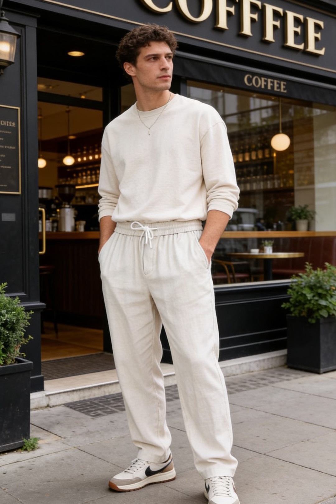NO:830897,Ermenegildo Zegna. 26 new summer products!  Fashionable men's all-match linen cotton casual pants are designed with a comfortable elastic waistband and drawstring details, which are easy to put on and take off and fit well without constricting the waist. The neat straight cut modifies the shape of the legs, with smooth and natural lines, taking into account both casualness and neatness. The side pockets are designed to be practical and convenient, and are routed  Neat and firm, durable and not easily deformed. The overall shape is loose and moderate, making it unrestricted for daily activities. It can be easily controlled whether it is for casual outings or light business occasions, creating a simple and casual style. It is a practical item in the wardrobe that is suitable for various scenes!  Sizes 48-56, shipped next day!  ,,zegna,19860909杰尼亚. 26夏季新品！时尚男士百搭麻棉休闲裤采用舒适的松紧腰头设计,搭配抽绳细节,穿脱便捷且贴合不勒腰.利落直筒剪裁修饰腿型,线条流畅自然,兼顾随性与利落感.侧袋设计实用便捷,走线工整牢固,耐穿不易变形.整体版型宽松有度,日常活动无束缚,无论是休闲出街还是轻商务场合,都能轻松驾驭,打造简约随性的穿搭风格,是衣柜里适配多种场景的实用单品！尺码48-56,隔天出货！,,zegna,,Men's clothing