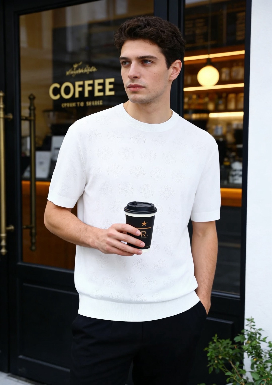 NO:834597,Louis Vuit*/LV. 26 new summer products!  The fashionable men's all-match T-shirt adopts a classic round neck design. The body is covered with low-key brand logo patterns of the same color, with subtle highlights to hide recognition in a low-key manner. The neat tailoring modifies the body shape, the lines are clean and stretched, the upper body is not dragging or tight, and it is suitable for a variety of body types. The overall style is simple and elegant, which can be easily held in commuting occasions, but also suitable for daily casual wear, creating a casual and exquisite texture. It is a versatile item in the wardrobe that combines practicality and style!  Sizes 48-56, shipped next day!  ,,louis vuitton,louis vuitton,tees,t-shirt,19860909路易威*/LV. 26夏季新品！时尚男士百搭T恤采用经典圆领设计,衣身布满低调的同色系品牌标识图案,搭配细微的亮点点缀,在低调中暗藏辨识度.利落的剪裁修饰身形,线条干净舒展,上身不拖沓也不紧绷,适配多种身材.整体风格简约大气,既能轻松hold住通勤场合,也能适配日常休闲穿搭,打造随性又精致的质感,是衣橱里兼顾实用性与格调的百搭单品！尺码48-56,隔天出货！,,louis vuitton,louis vuitton,tees，t-shirt,,Men's clothing