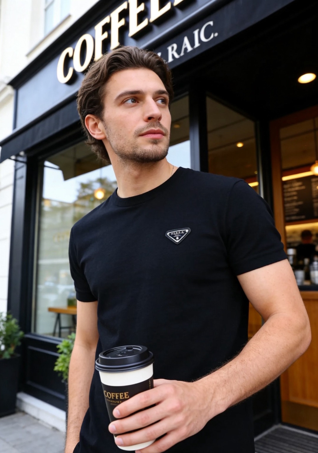 NO:834602,Prada. 26 summer new fashion men's all-match short-sleeves adopt a round-neck basic design, which is simple and elegant. The iconic triangle logo on the left chest is low-key and eye-catching, with self-identification. The fit is neat and clean, the lines are clean and smooth, the upper body is comfortable and not tight, and can well modify the body shape. The short-sleeves are refreshing and neat, suitable for a variety of wearing scenarios, suitable for daily commuting or leisure travel, easily create a simple and high-end outfit texture, and is a versatile item to enhance the overall style!  Sizes 48-56, shipped next day!  ,,prada,T-shirt,19860909普拉达. 26夏季新品时尚男士百搭短袖采用圆领基础款设计,简约大气不挑风格.左胸标志性三角标识低调醒目,自带辨识度.版型利落合身,线条干净流畅,上身舒适不紧绷,能很好地修饰身形.短袖剪裁清爽利落,适配多种穿搭场景,无论是日常通勤还是休闲出行都很合适,轻松打造简约高级的穿搭质感,是提升整体格调的百搭单品！尺码48-56,隔天出货！,,prada,T-shirt,,Men's clothing
