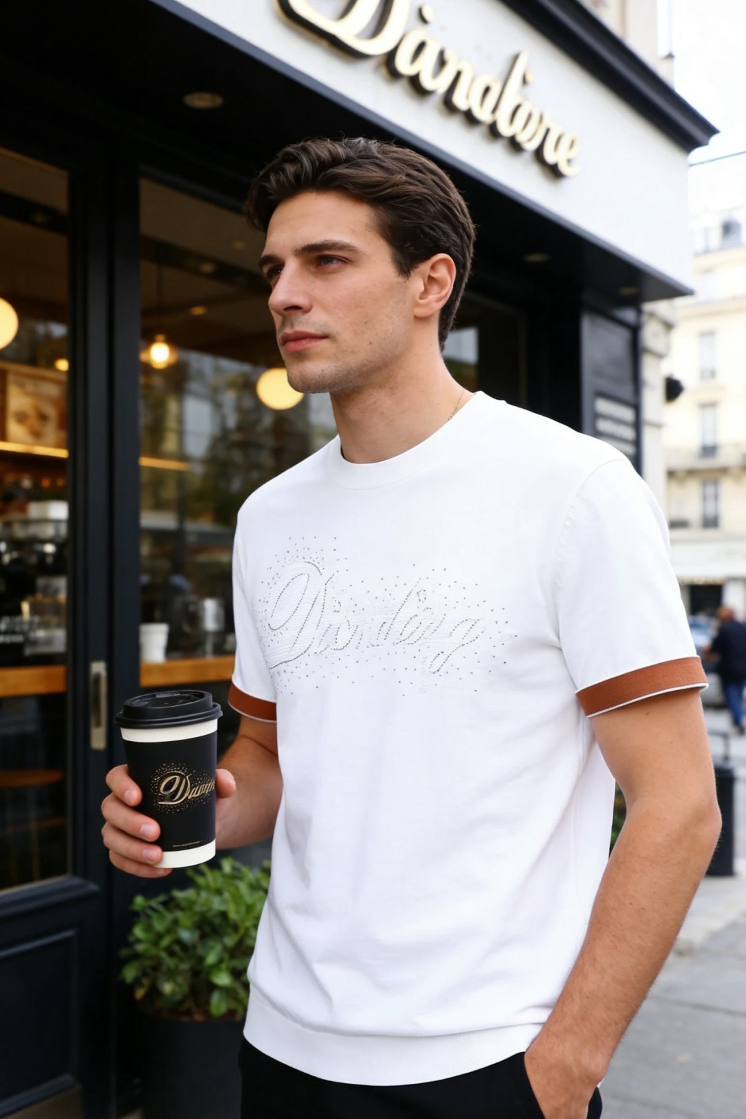 NO:834598,Dior. 26's new summer men's T-shirt adopts a classic round neck shape, and is neat and simple overall. The brand logo is outlined with exquisite diamond decorations on the chest, revealing detailed texture in a low-key manner, and the contrasting edge design on the cuffs adds a layer of highlights. The shape is suitable for a variety of wearing scenarios, whether it is daily casual or light business matching, it can be easily controlled. It is a wardrobe item that has both a high-end feel and practical wearability!  Sizes 48-56, shipped next day!  ,,dior,tees,t-shirt,19860909迪奥. 26夏季新品男士T恤采用经典圆领版型,整体利落简约.胸前以精致钻饰勾勒品牌标识,在低调中透出细节质感,袖口撞色边设计则增添层次亮点.版型适配多种穿搭场景,无论是日常休闲还是轻商务搭配都能轻松驾驭,是兼具高级感与实穿性的衣橱单品！尺码48-56,隔天出货！,,dior,tees，t-shirt,,Men's clothing
