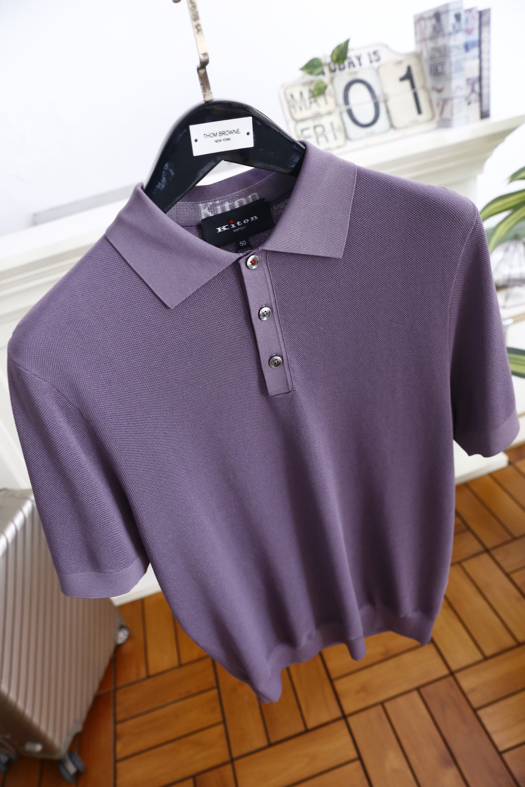 🔥kiton.26夏季新品🆕时尚男士百搭翻领POLO衫自带利落质感，经典翻领搭配三粒扣门襟，简约大气又不