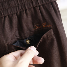 🔥Loro piana.26夏季新品!时尚男士百搭休闲长裤👍松紧腰头搭配撞色抽绳设计,侧边设有嵌入式口袋 🔥Loro piana.26夏季新品!时尚男士百搭休闲长裤👍松紧腰头搭配撞色抽绳设计,侧边设有嵌入式口袋