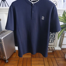 🔥BC.26夏季新品!时尚男士百搭立领短袖Polo衫,领口拼接细白边做撞色设计,门襟配有两颗纽扣,剪裁宽 🔥BC.26夏季新品!时尚男士百搭立领短袖Polo衫,领口拼接细白边做撞色设计,门襟配有两颗纽扣,剪裁宽