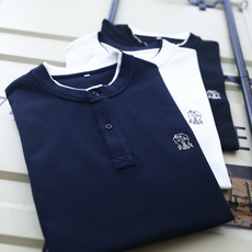 🔥BC.26夏季新品!时尚男士百搭立领短袖Polo衫,领口拼接细白边做撞色设计,门襟配有两颗纽扣,剪裁宽 🔥BC.26夏季新品!时尚男士百搭立领短袖Polo衫,领口拼接细白边做撞色设计,门襟配有两颗纽扣,剪裁宽