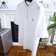 🔥BC.26夏季新品!时尚男士百搭立领短袖Polo衫,领口拼接细白边做撞色设计,门襟配有两颗纽扣,剪裁宽 🔥BC.26夏季新品!时尚男士百搭立领短袖Polo衫,领口拼接细白边做撞色设计,门襟配有两颗纽扣,剪裁宽