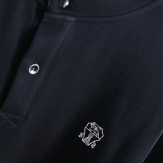 🔥BC.26夏季新品!时尚男士百搭立领短袖Polo衫,领口拼接细白边做撞色设计,门襟配有两颗纽扣,剪裁宽 🔥BC.26夏季新品!时尚男士百搭立领短袖Polo衫,领口拼接细白边做撞色设计,门襟配有两颗纽扣,剪裁宽