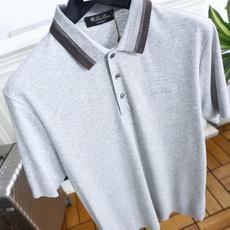 🔥Loro piana.26夏季新品!时尚男士百搭撞色条纹翻领设计,前襟搭配三颗纽扣,衣身剪裁规整合身, 🔥Loro piana.26夏季新品!时尚男士百搭撞色条纹翻领设计,前襟搭配三颗纽扣,衣身剪裁规整合身,