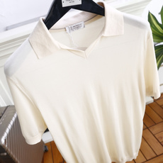 🔥BC.26夏季新品!时尚男士百搭短袖👍采用简约翻领搭配小V开领的款式,整体没有多余的装饰设计,短袖版型 🔥BC.26夏季新品!时尚男士百搭短袖👍采用简约翻领搭配小V开领的款式,整体没有多余的装饰设计,短袖版型