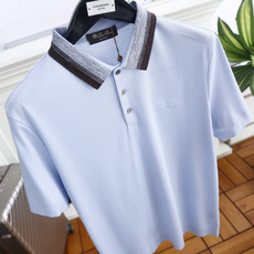🔥Loro piana.26夏季新品!时尚男士百搭撞色条纹翻领设计,前襟搭配三颗纽扣,衣身剪裁规整合身, 🔥Loro piana.26夏季新品!时尚男士百搭撞色条纹翻领设计,前襟搭配三颗纽扣,衣身剪裁规整合身,