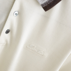 🔥Loro piana.26夏季新品!时尚男士百搭撞色条纹翻领设计,前襟搭配三颗纽扣,衣身剪裁规整合身, 🔥Loro piana.26夏季新品!时尚男士百搭撞色条纹翻领设计,前襟搭配三颗纽扣,衣身剪裁规整合身,